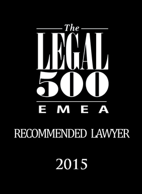 Legal500, Recommended Lawyer, 2015
