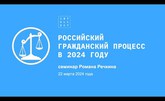 Российский гражданский процесс в 2024 году
